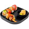 imagemadesmart Dipware Small Plate Great for Snacks ampamp Events Dishwasher ampamp Microwave Safe Removable ampamp Collapsible Bowl for Easy Storage Carbon