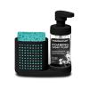image:imagemadesmart Foaming Soap Station Sinkwear Collection Ventilated Compartment EcoFriendly Ergonomically Designed SoftGrip Base Small Carbon