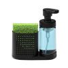 image:imagemadesmart Foaming Soap Station Sinkwear Collection Ventilated Compartment EcoFriendly Ergonomically Designed SoftGrip Base Small Carbon