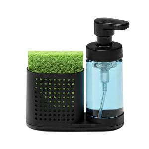 image:imagemadesmart Foaming Soap Station Sinkwear Collection Ventilated Compartment EcoFriendly Ergonomically Designed SoftGrip Base Small Carbon